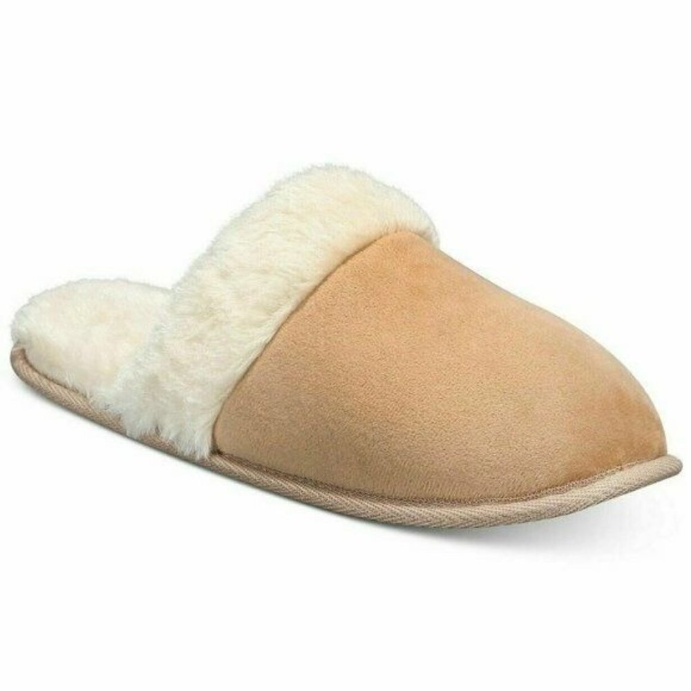Charter Club Womens Size‎ Small 5-6 Microvelour Clog Memory Foam Indoor Slippers